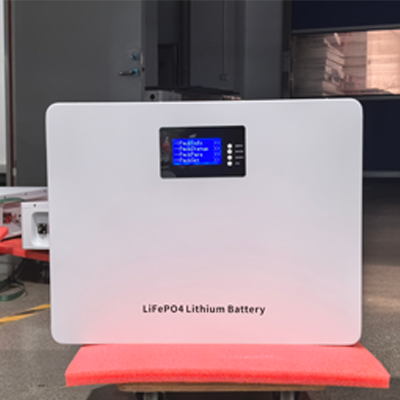 25.6V 100Ah 2.56kWh Wall-Mounted LiFePO4 Battery Pack | Deep Cycle Solar Energy Storage System with LCD Display
