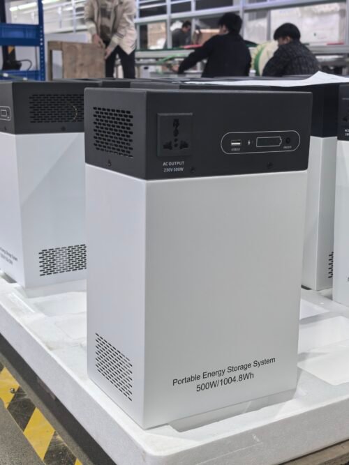 Portable All-in-One Power Station 300W / 500W / 1000W | 896Wh – 2kWh LiFePO4 Battery with Pure Sine Wave Inverter & MPPT Solar Generator